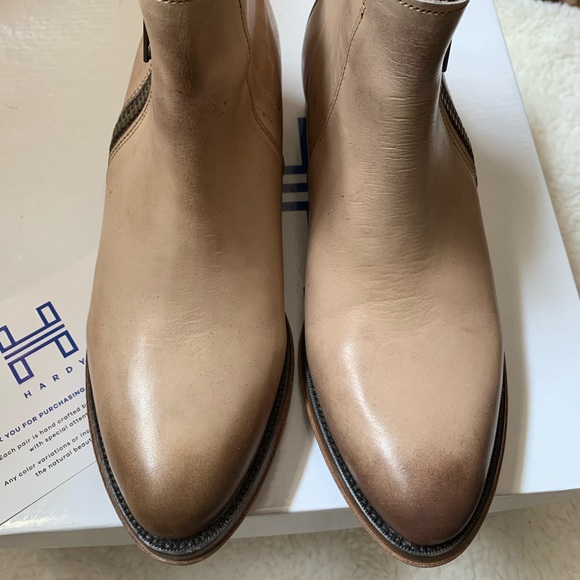 Hardy Brand Tan Leather Ankle Bootie Mexico US8 - Picture 6 of 16